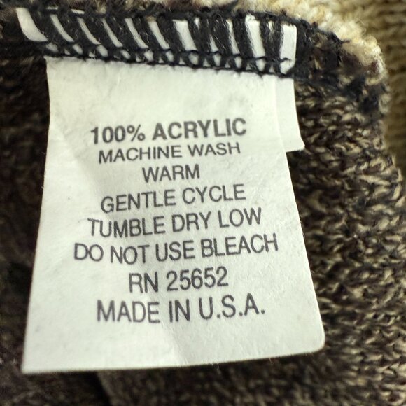 Vtg Protege Collection 3D Knit Pullover Sweater XL Textured Stripes Neutral USA - Picture 11 of 11